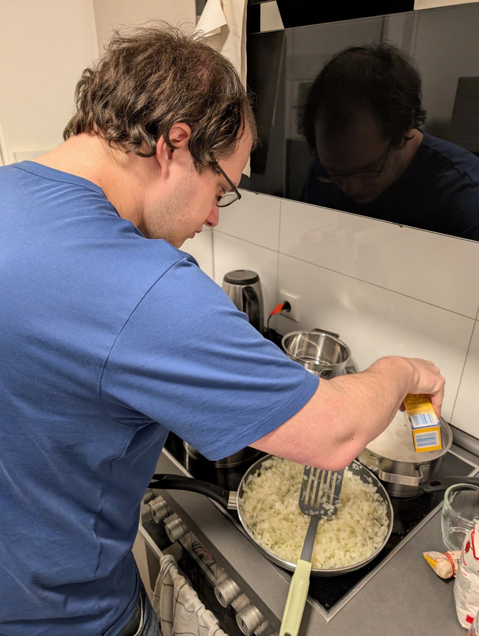 Reis wird gesalzt